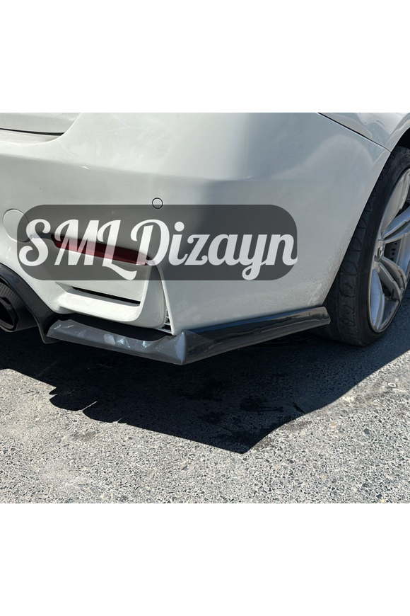 bmw f32 m4 dönüşüm arka tampon için kenar eki flap bıçak lip