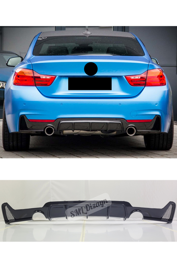 bmw f32-f33-f36 rear diffuser m sport