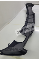 F32-F33-F36 M Sport Soldan Çift Çıkış Difüzör Arka Ek Parlak Siyah 2014-2020-7