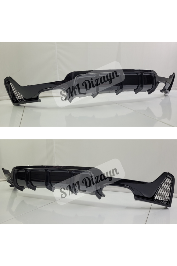 rear diffuser lip spoiler for bmw f32-f33-f36 4 series m tech bumper