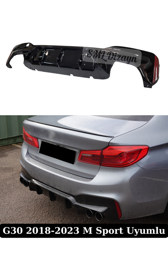 bmw g30 m5 görünüm difüzör