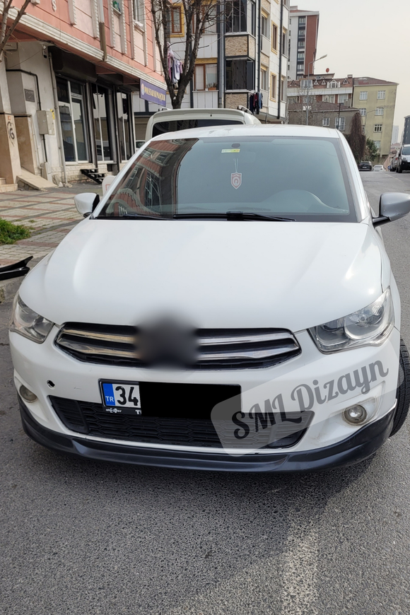 front lip splitter for citroen c elysee 