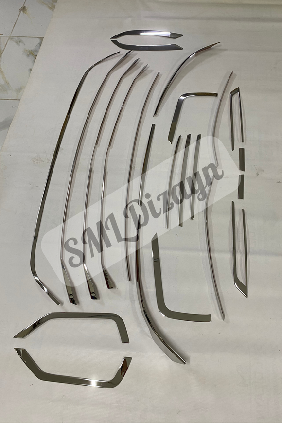 chrome molding trims for volkswagen transporter t6.1