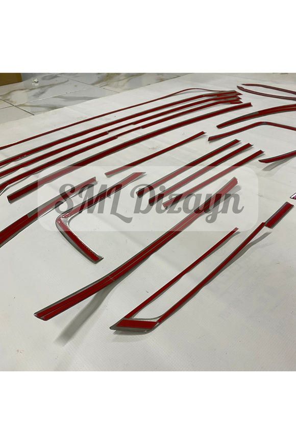 chrome molding trims for 2021-2022-2023-2024 volkswagen transporter t6.1