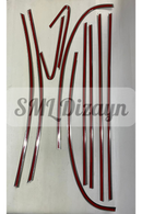 chrome window molding trim for honda civic 8th gen sedan