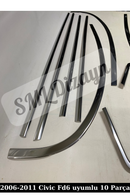 chrome window molding trim for honda civic 8th gen sedan