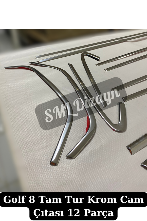 chrome window molding trim for volkswagen golf 8
