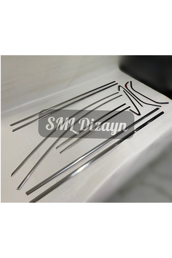 chrome window molding trim for 2021-2022-2023-2024 volkswagen golf  mk8