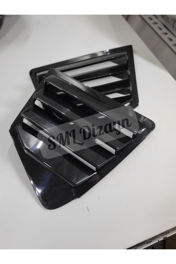 quarter window louvers for honda civic 9th gen