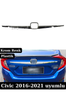civic fc5 bagaj krom logo çıtası