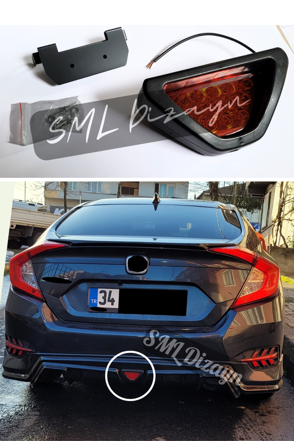 honda civic fc5 üçgen çakar led ışık lamba