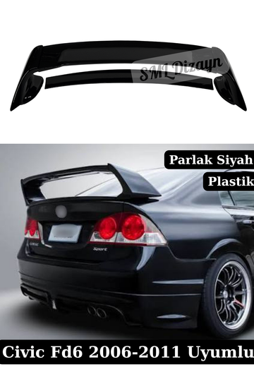 civic fd6 yüksek spoiler