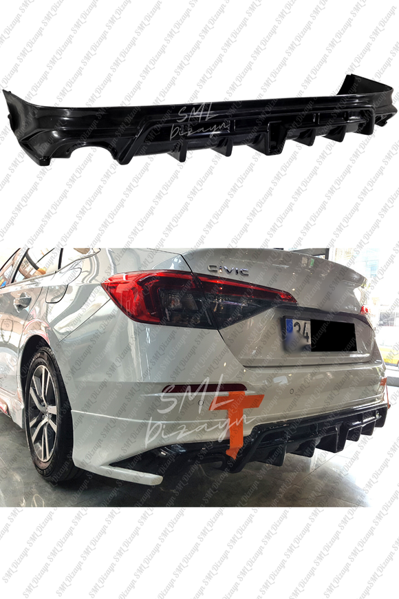 2022-2023-2024 honda civic fe 1 arka ek tampon difüzör