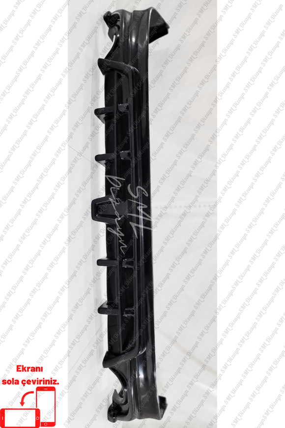 rear diffuser lip for 2022-2023-2024 honda civic fe 1