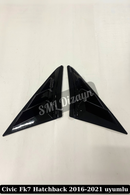 quarter window louvers for 10th gen civic sport