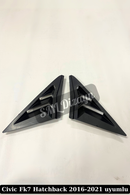 2016-2017-2018-2019-2020-2021 honda civic fk7 kelebek cam vizörü kaplama