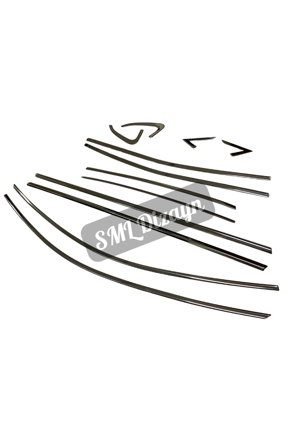 clio 5-5.5 krom cam çıtası nikelaj