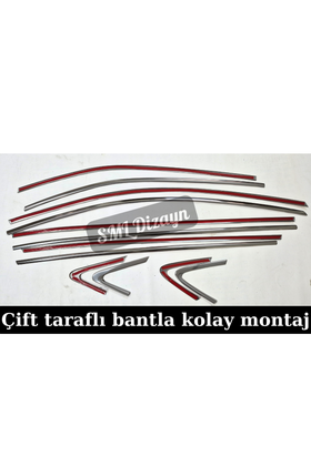 corolla krom cam çıtası