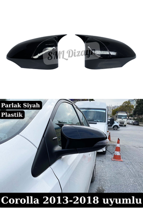 Toyota-Corolla-2013-2018-Yarasa-Ayna-Kapagi-Siyah-SML-Dizayn