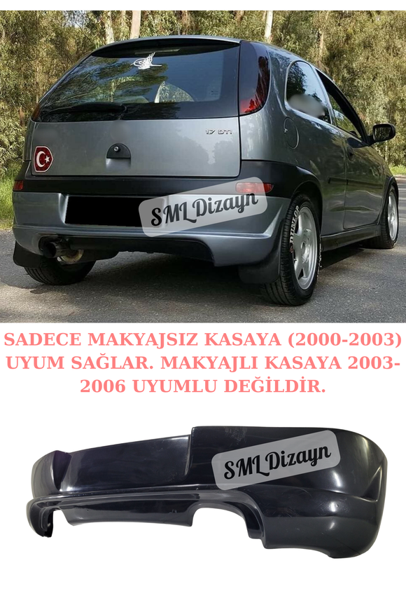2001-2001-2002-2003 opel corsa c arka ek difüzör difizör
