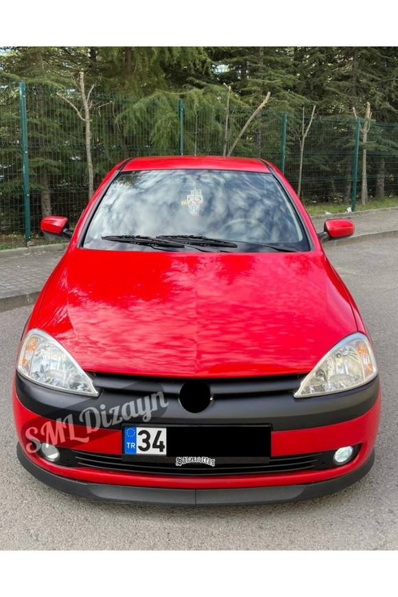 Corsa C Ön Lip Ek 2 Parça Mat Siyah Plastik 2000-2006