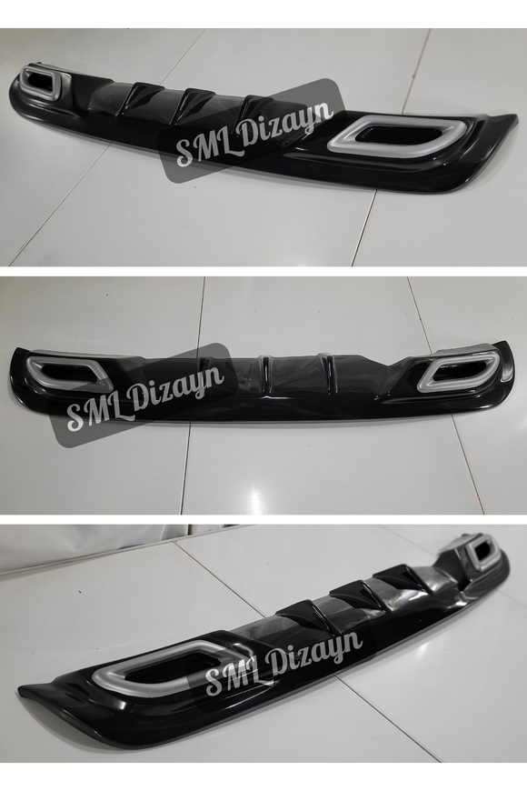 rear diffuser lip for opel corsa d