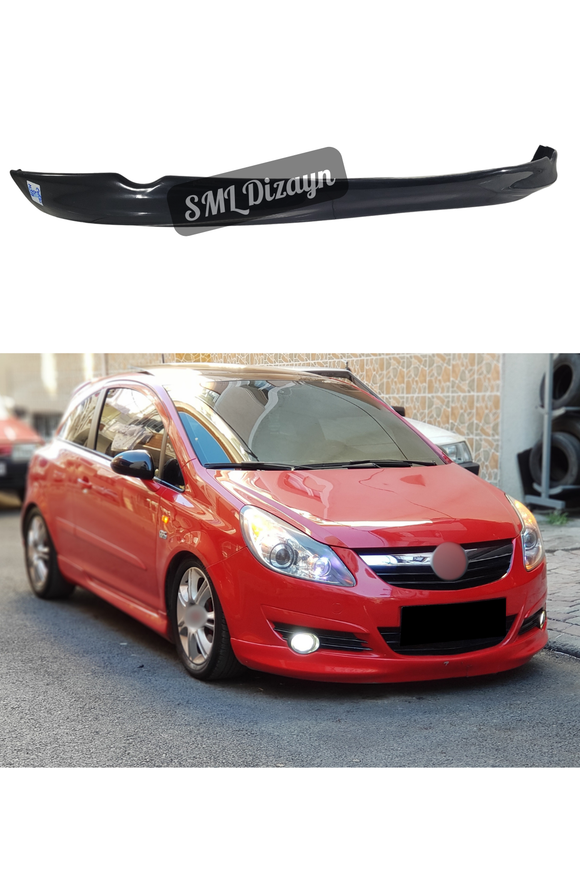 front lip splitter for opel corsa d