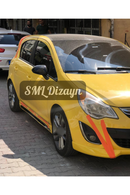 side skirts lips for opel corsa d 4doors