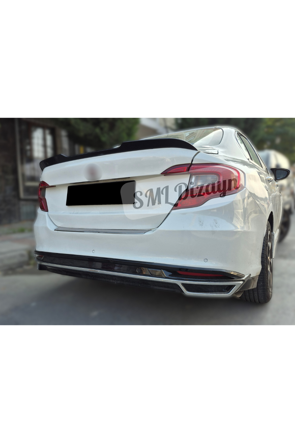 rear trunk spoiler for fiat tipo