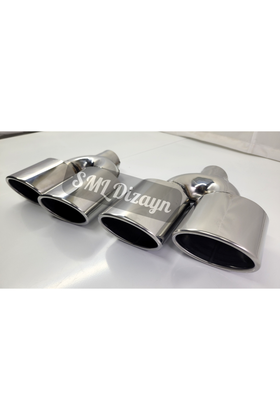 dual exhaust tails for 2017-2018-2019-2020 volkswagen golf mk7.5