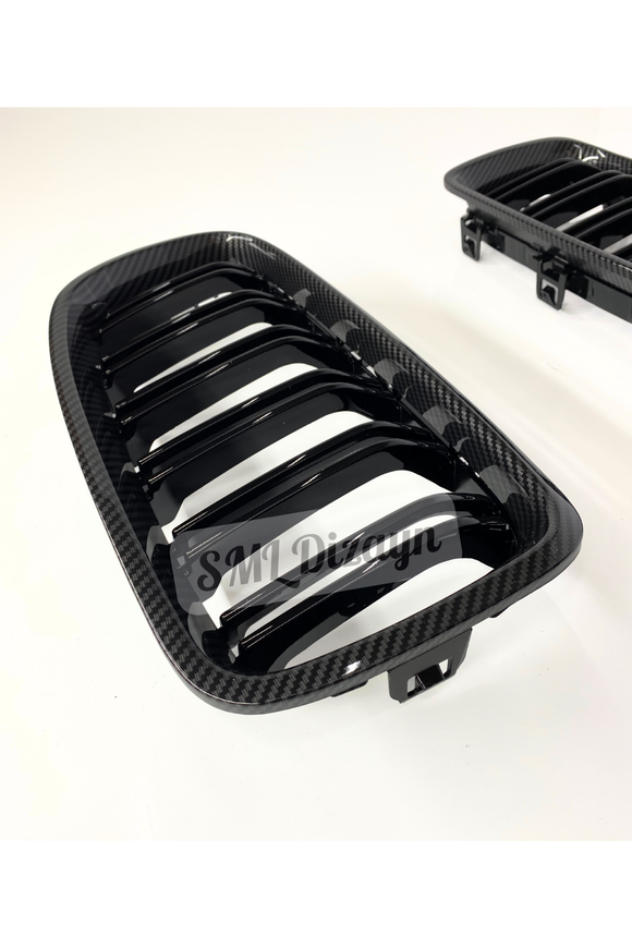 front carbon look grill for bmw f30 f31