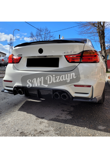 bmw f32-f33-f36 f82 m4 tampon difüzörü flaplar bıçakları lipleri