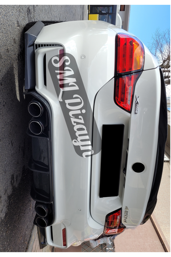 rear diffuser lips spoilers for bmw f32-f33-f36 f82 m4 conversion bumper