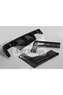 bmw 4 serisi m4 dönüşüm tampon için arka difüzör yan flap bıçak seti