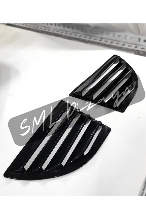 quarter window louvers for honda civic 8th gen