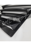 Civic Fd6 Butterfly Window Visor Cover Glossy Black Plastic 2006-2011 -6