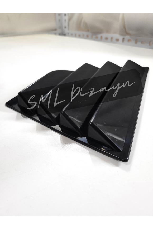 rear quarter window louvers scoops for 2006-2007-2008-2009-2010-2011 honda civic 8th gen