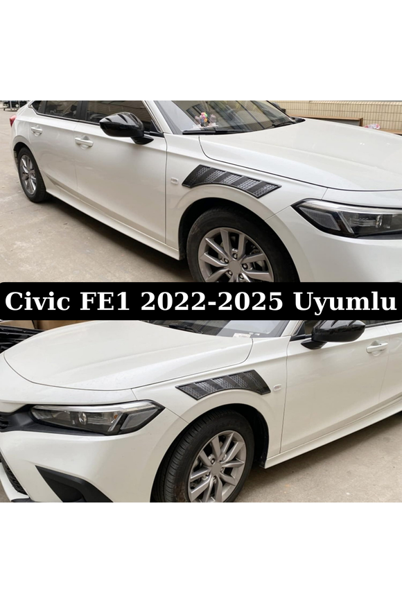 fender vents trim for 2022-2023-2024-2025 honda civic 11th gen