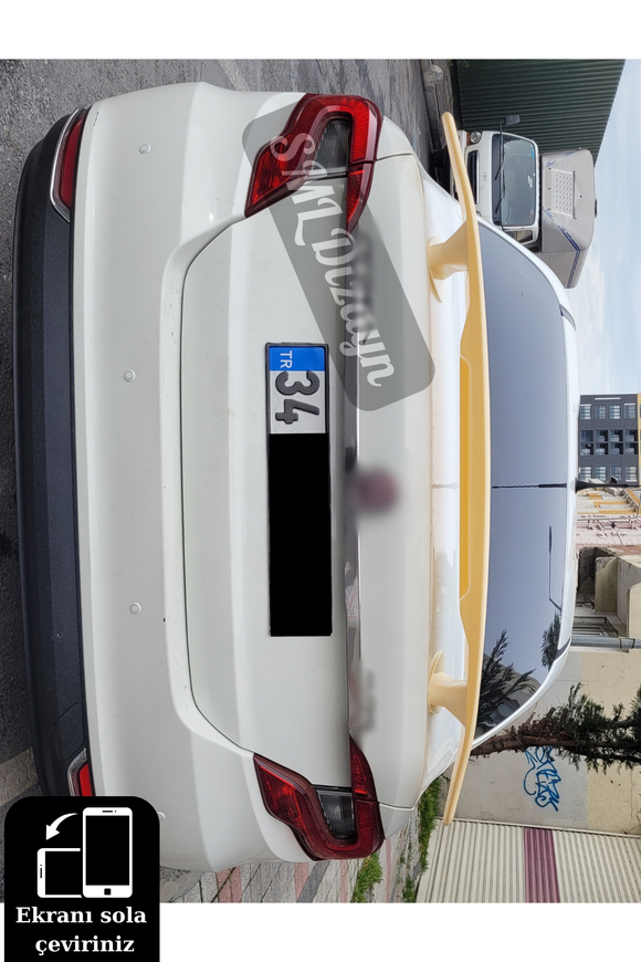 fiat egea ayaklı-bacaklı bagaj üstü kanat spoyler spoylır