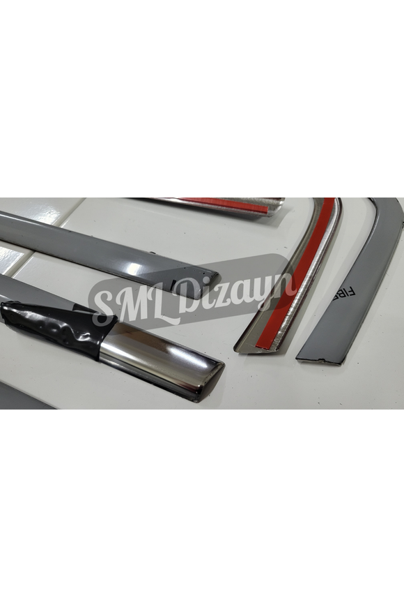 fiat egea krom cam çıtası nikelajı çerçevesi tam tur sedan