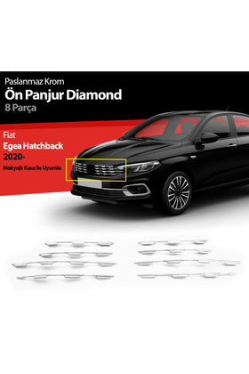 fiat egea ön panjur kromları 