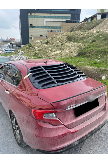 2015-2016-2017-2018-2019-2020-2021-2022-2023-2024 fiat egea sedan arka cam vizör kaplama cam vizörü