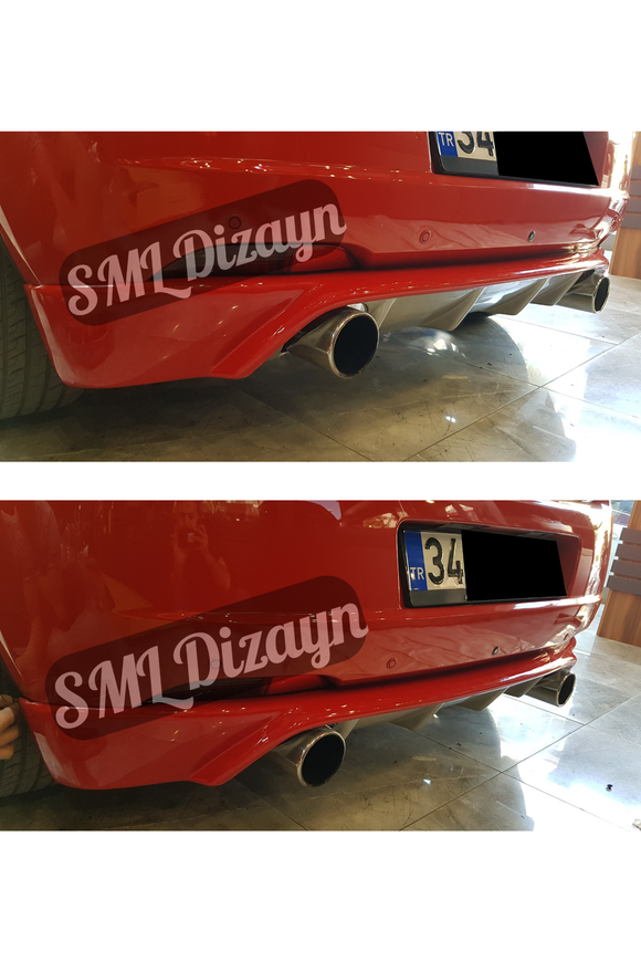 rear diffuser lip for fiat grande punto 2005-2006-2007-2008-2009