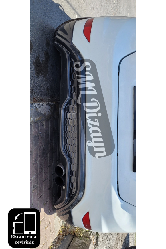 2009-2010-2011-2012-2013-2014-2015-2016-2017 ford fiesta st difüzör difizör arka tampon eki