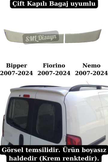 fiat fiorino - peugeot bipper - citroen nemo spoiler bagaj üstü spoyler
