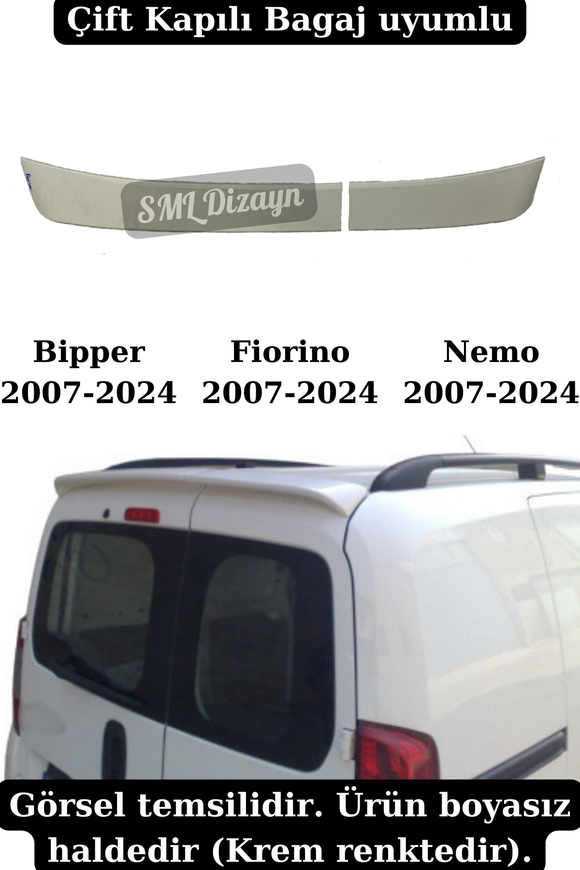 fiat fiorino - peugeot bipper - citroen nemo spoiler bagaj üstü spoyler