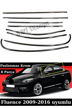 fluence krom cam çıtası