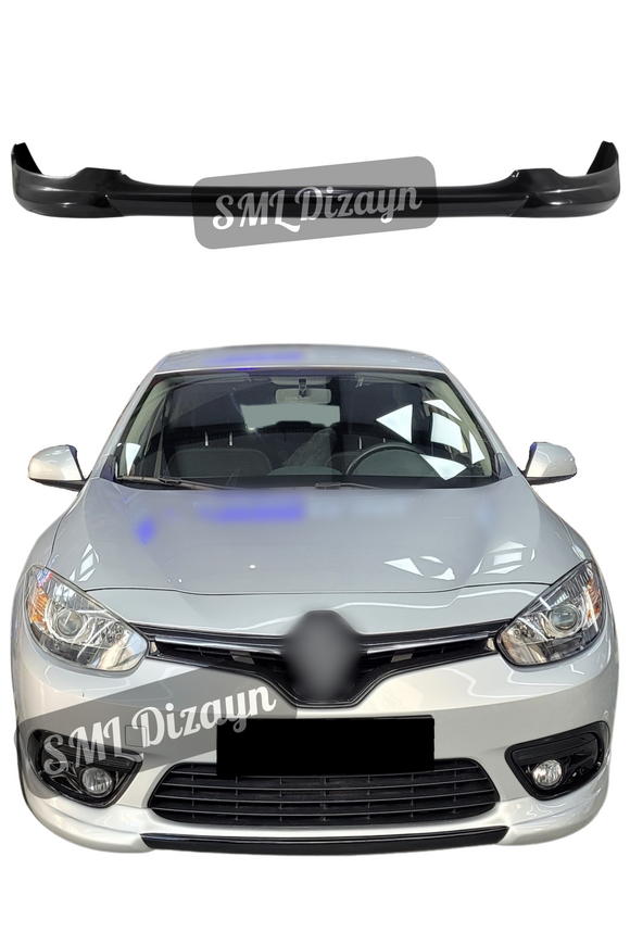 front lip splitter for renault fluence