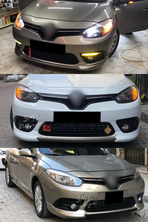 front lip spoiler for renault fluence 2012-2013-2014-2015-2016