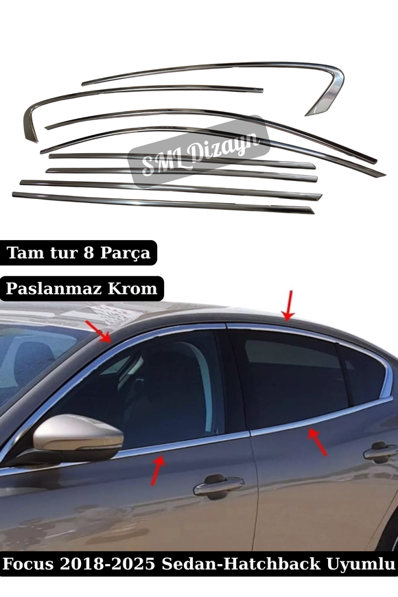 focus krom cam çıtası